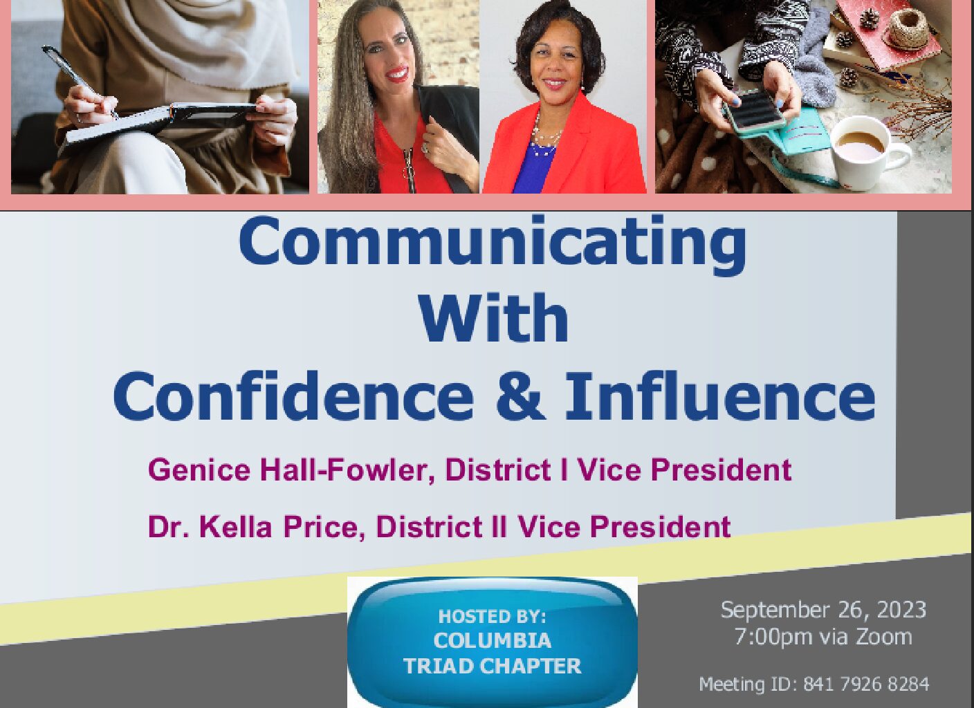 September 23 Speaker Flyer_ Communicating with Confidence & Influence (1)